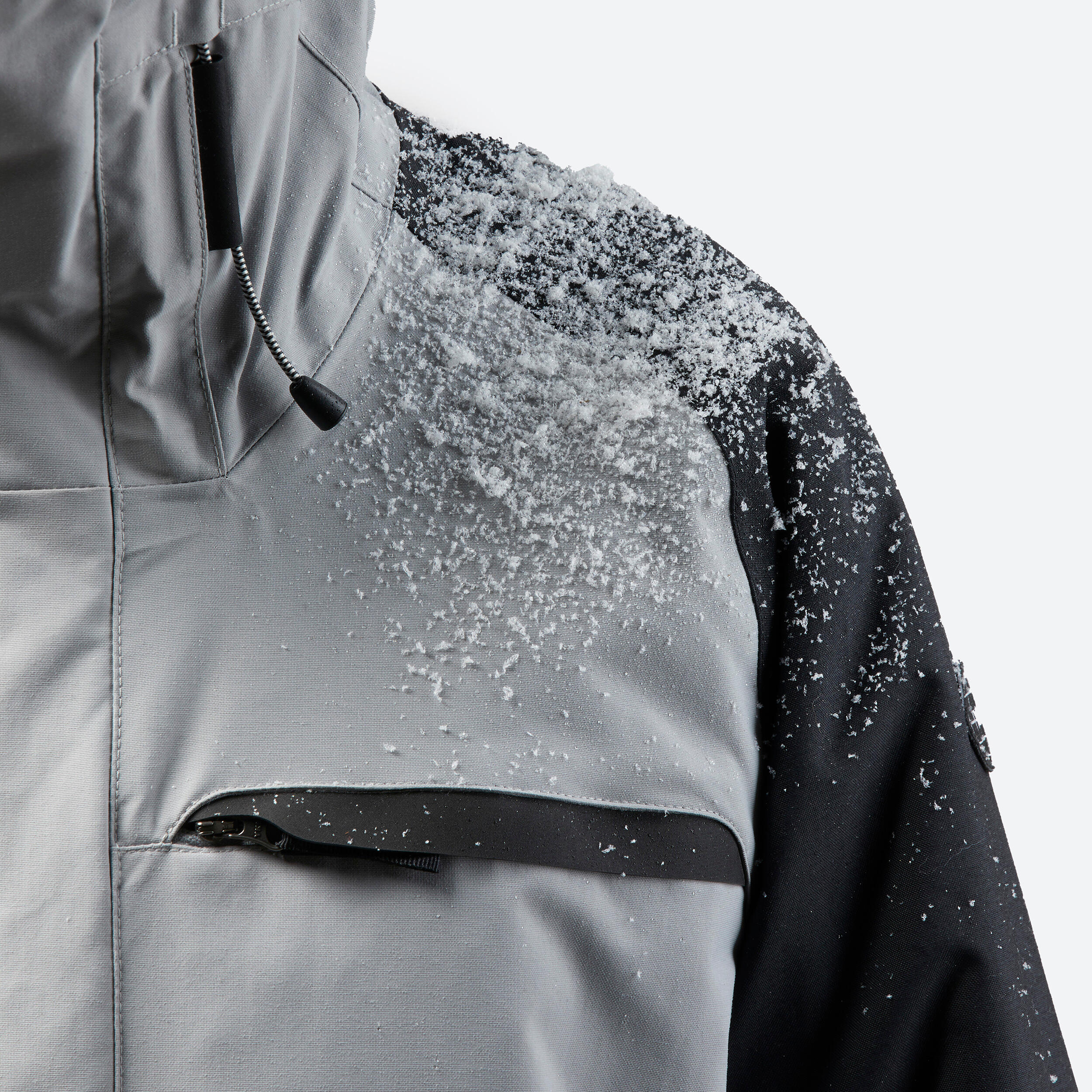 Men’s Snowboard Jacket - SNB 100 Grey/Black - DREAMSCAPE