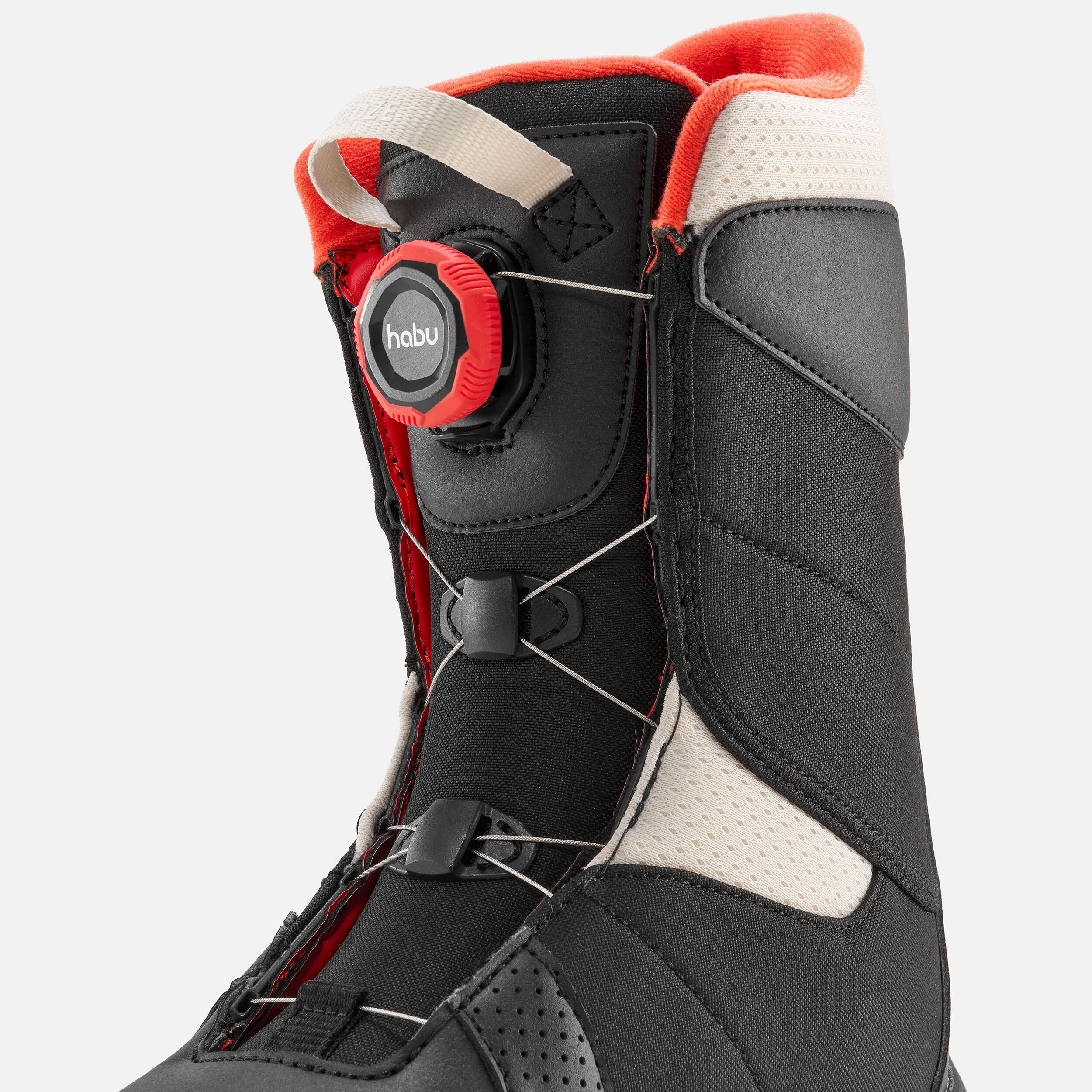 Botas de Snowboard Criança com fecho rápido Indy 500 S - Preto e Vermelho 4/7