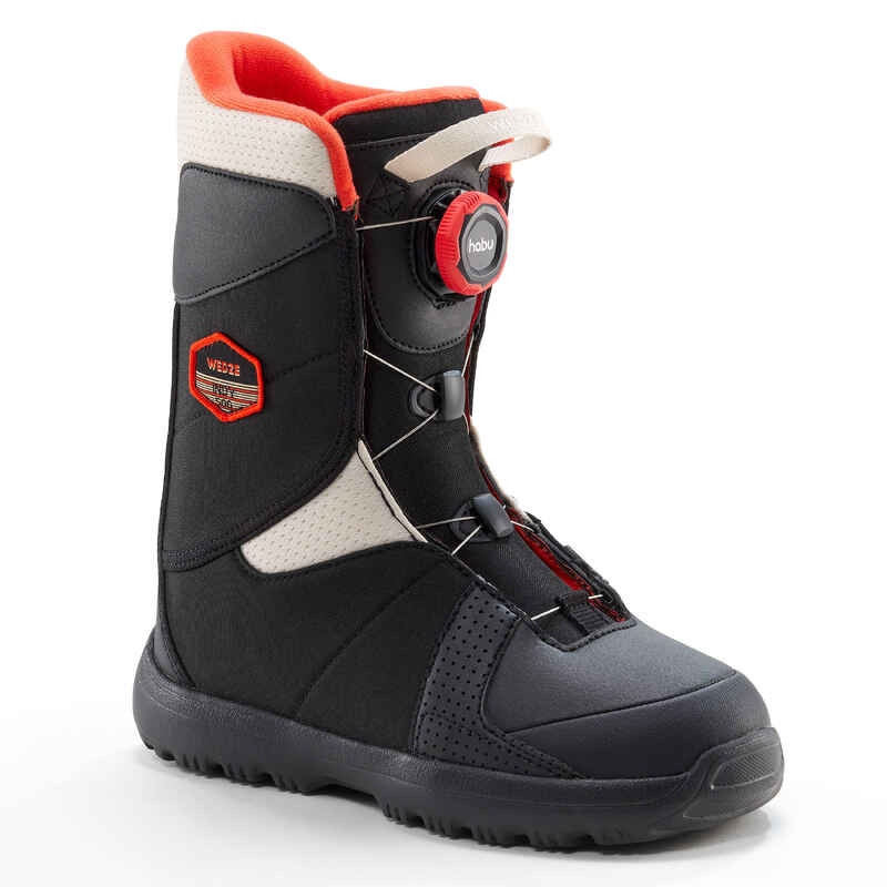 Kids snowboard boots with quick release - Indy 500 JR - S - black and