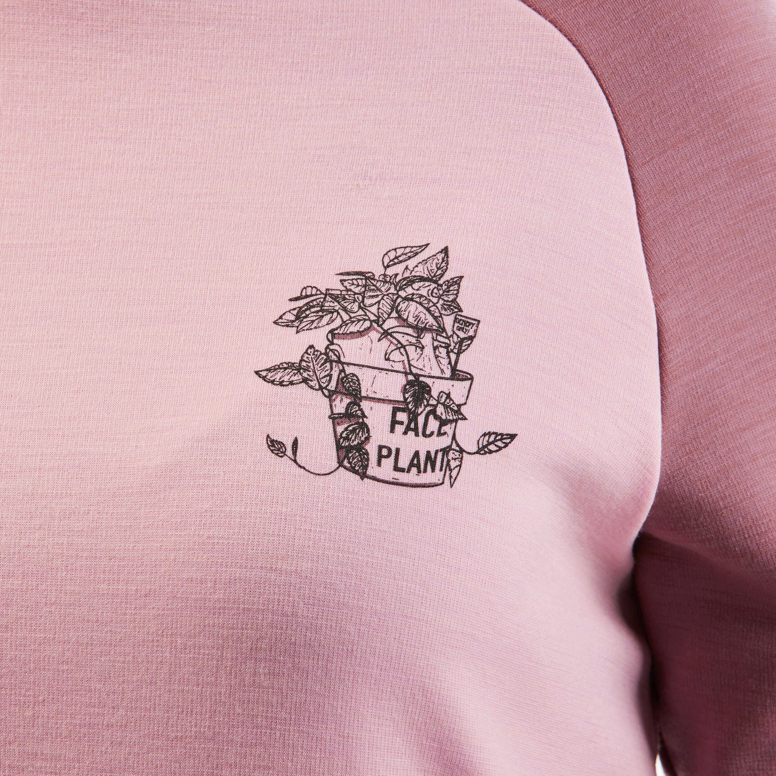 Women's ski 590 base layer Merino wool top - pink -  5