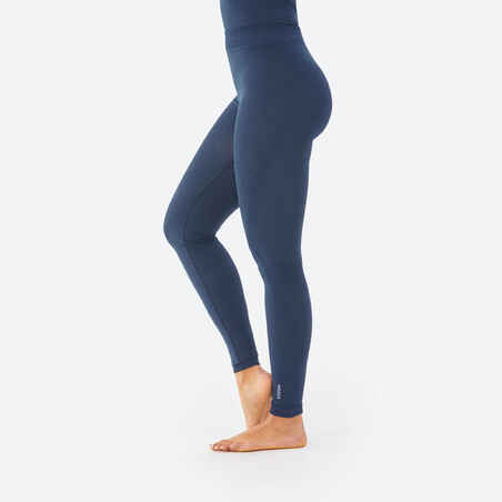 Women’s Seamless Ski Base Layer Bottoms - BL 500 - Navy blue