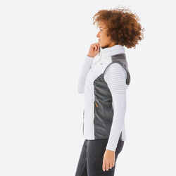 Women’s Sleeveless Jacket - 500 - White/Grey