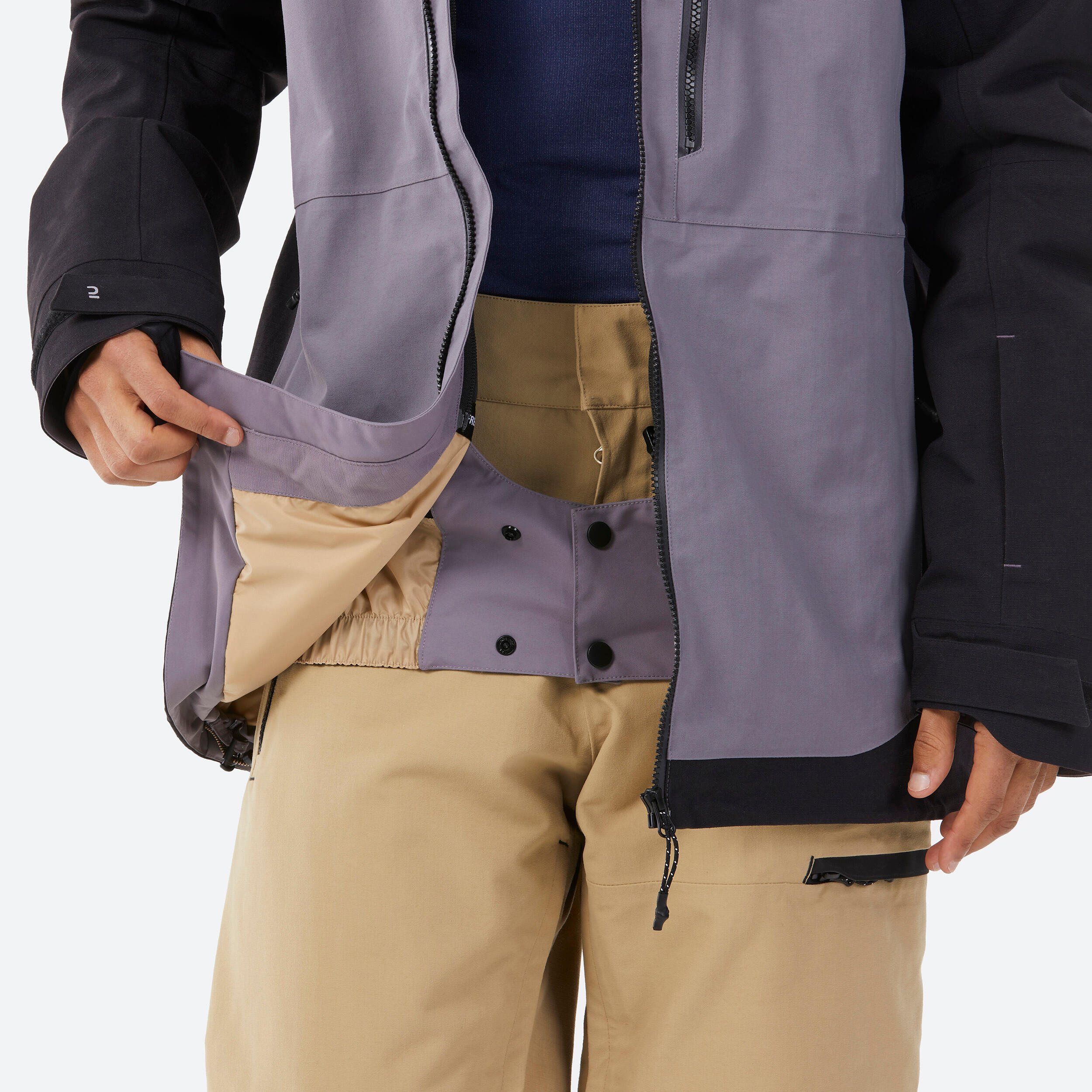 Men's snowboard jacket compatible with ZIPROTEC - SNB 500 - Purple 13/17
