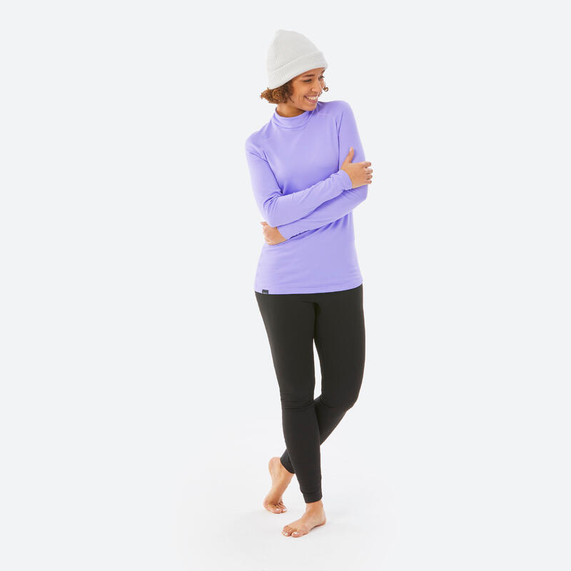 Sous-vêtement thermique de ski femme BL 500 haut - Violet