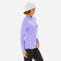 Women's Warm, Breathable Thermal Skiing Base Layer BL 500 - Purple