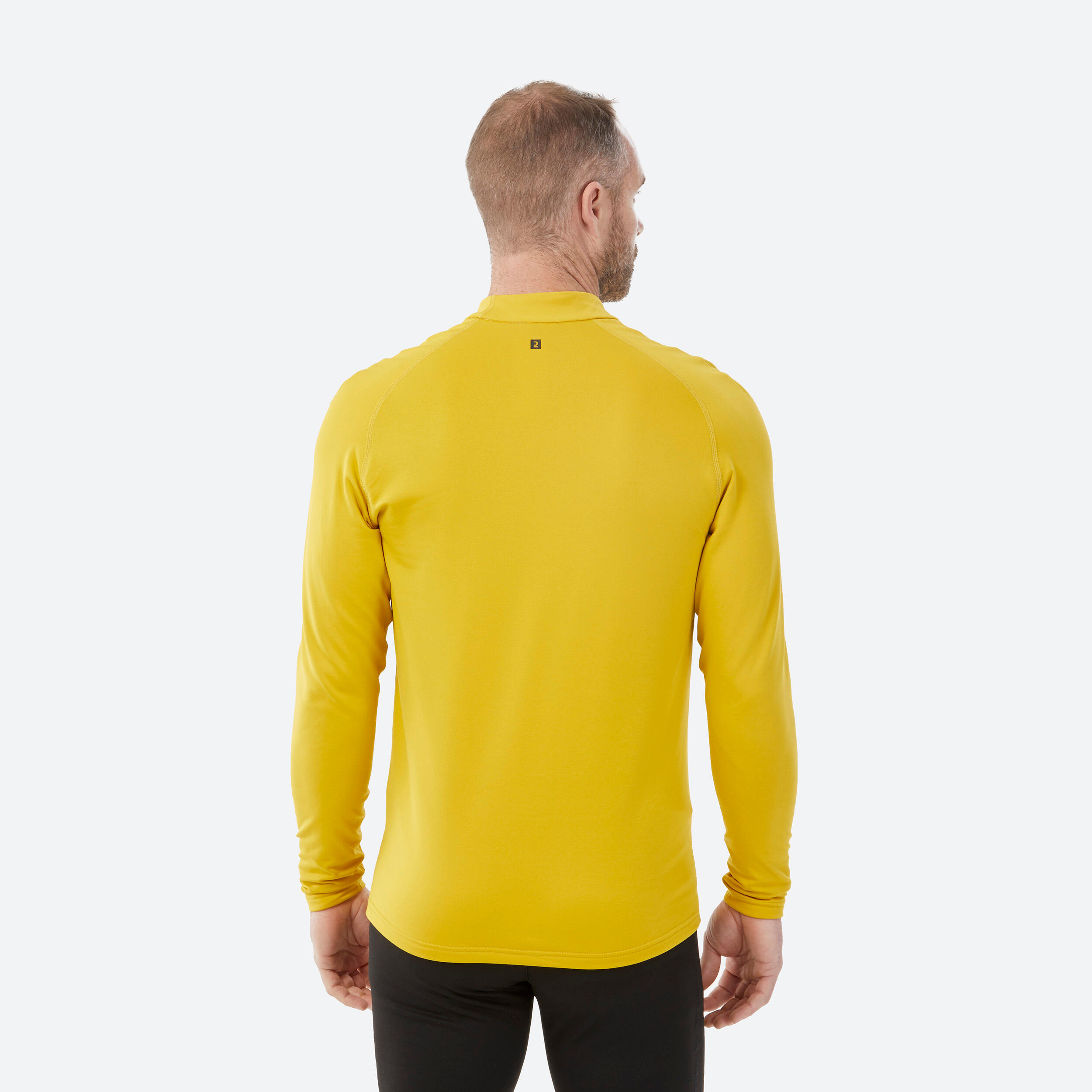 Men’s Thermal Ski Base Layer Top BL 500 Yellow WEDZE Decathlon