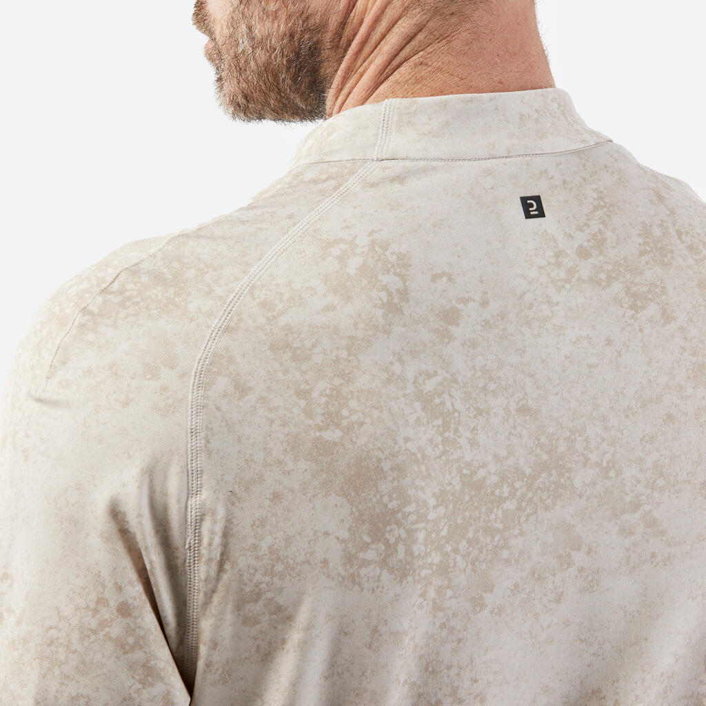 Sous-vêtement de ski coupe ample respirant homme, BL500 haut beige graph