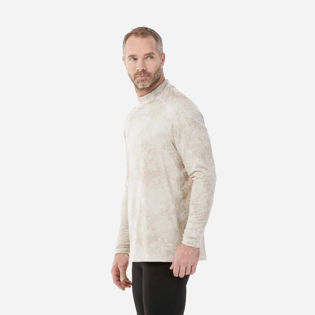 Sous-vêtement de ski coupe ample respirant homme, BL500 haut beige graph