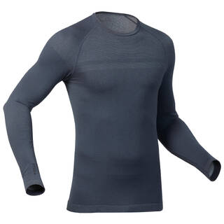 Men Warm Woolen Thermal Baselayer Top - BL100 - Grey