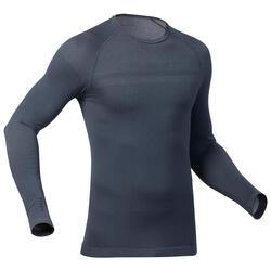 Sous-vêtement de ski chaud et respirant homme, BL 500 seamless gris