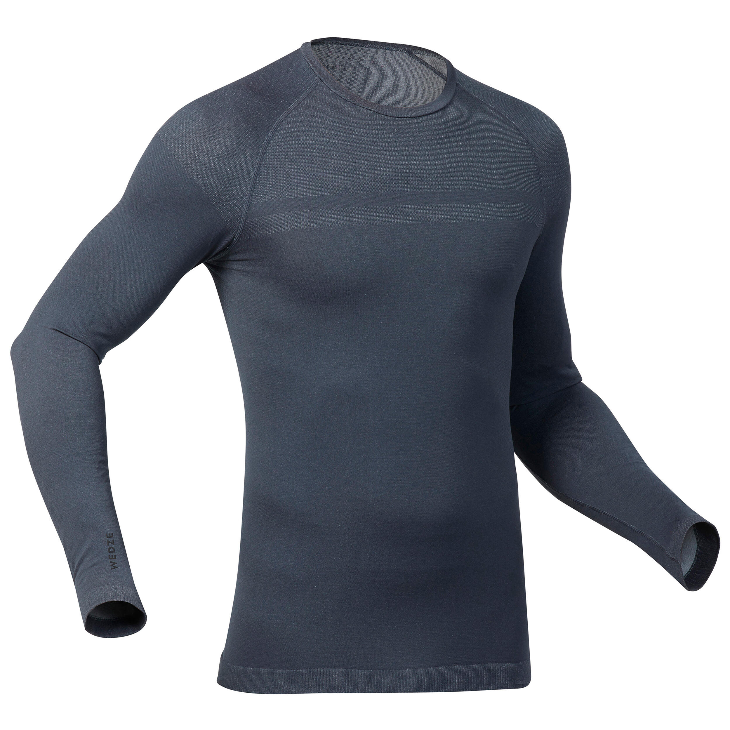 WEDZE Maglia termica sci uomo 500 SEAMLESS grigia