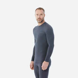 Men's BL 180 thermal base layer seamless ski top - grey