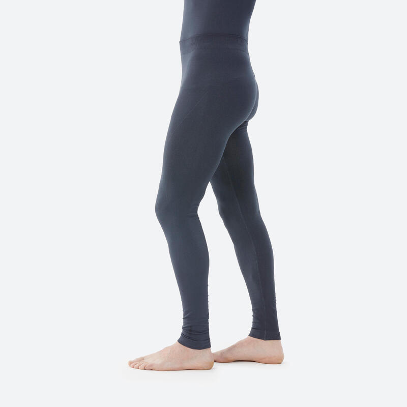 Men's BL180 ski base layer seamless bottoms - Dark grey 