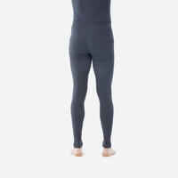 Men’s seamless base layer ski bottoms BL 500 - Dark grey
