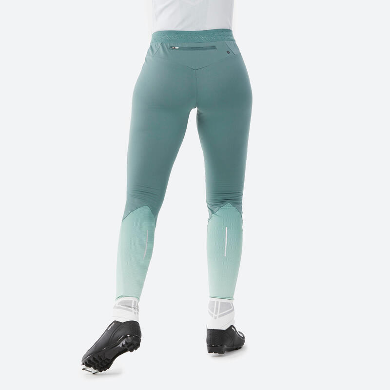 COLLANTS DE SKI DE FUNDO 500 MULHER - VERDE