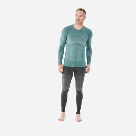 Vyriški terminiai apatiniai lygumų slidinėjimo marškinėliai „900“, žali