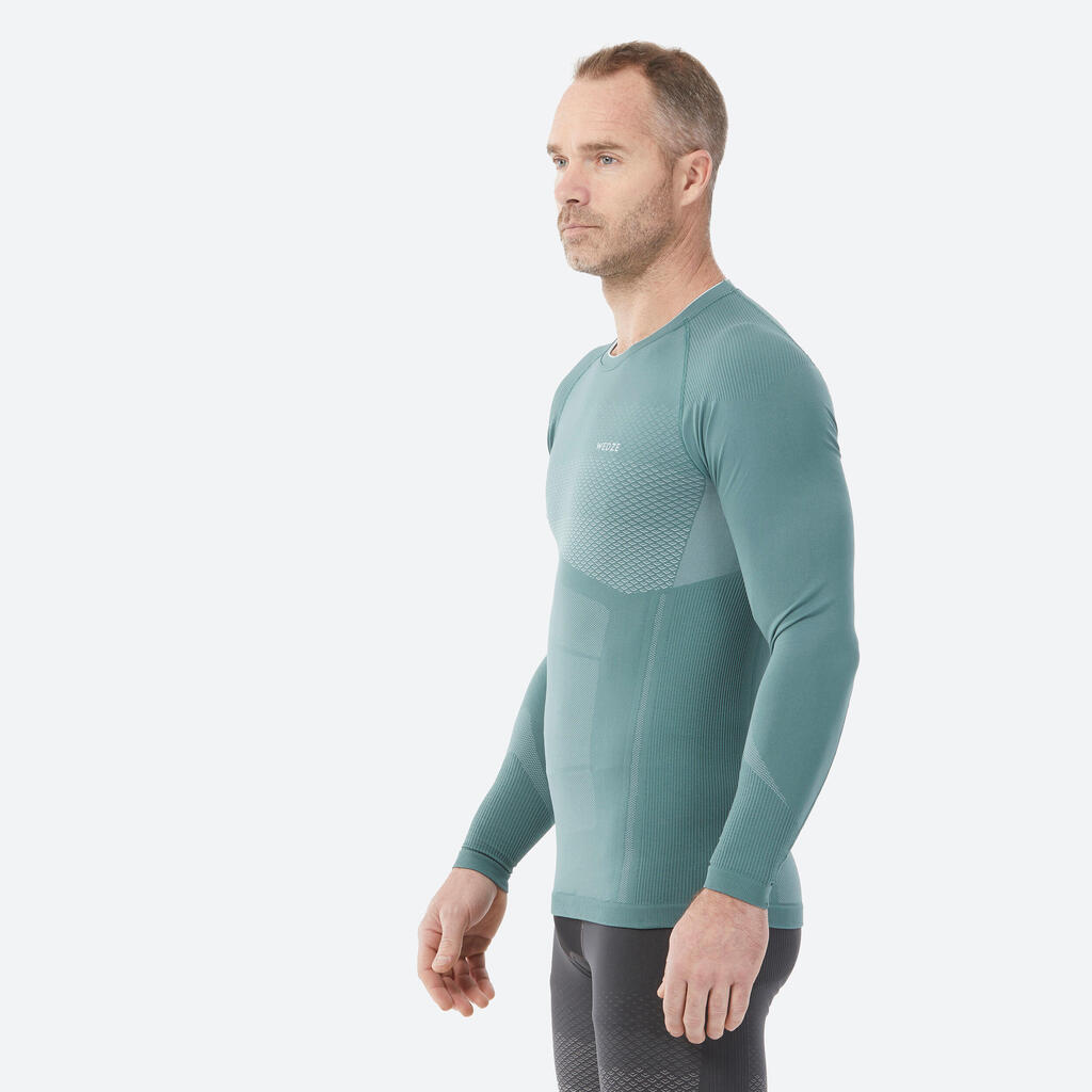 Vyriški apatiniai slidinėjimo marškinėliai „900“, žali