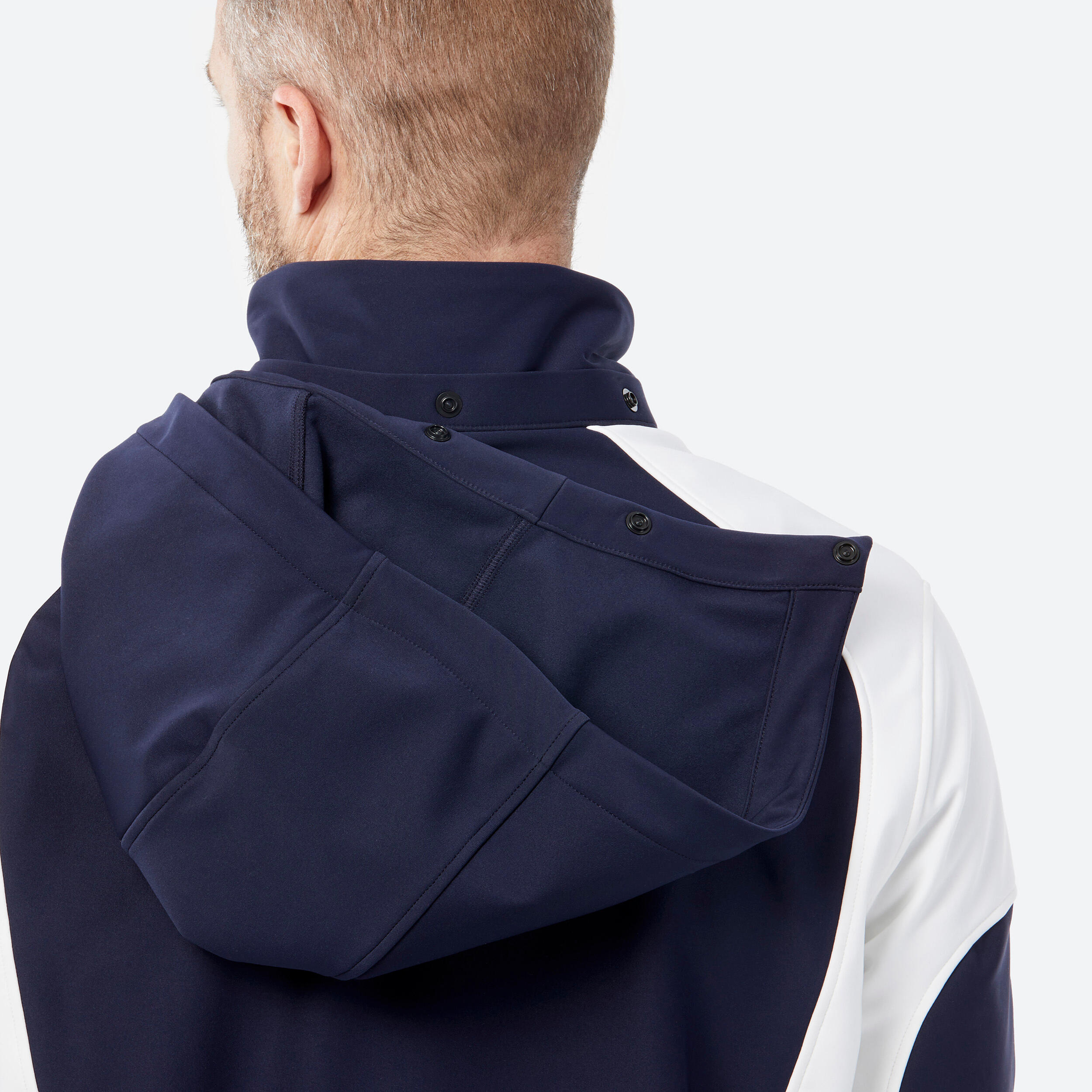 Veste de ski softshell légère et déperlante homme, 900 bleu et blanc 7/7