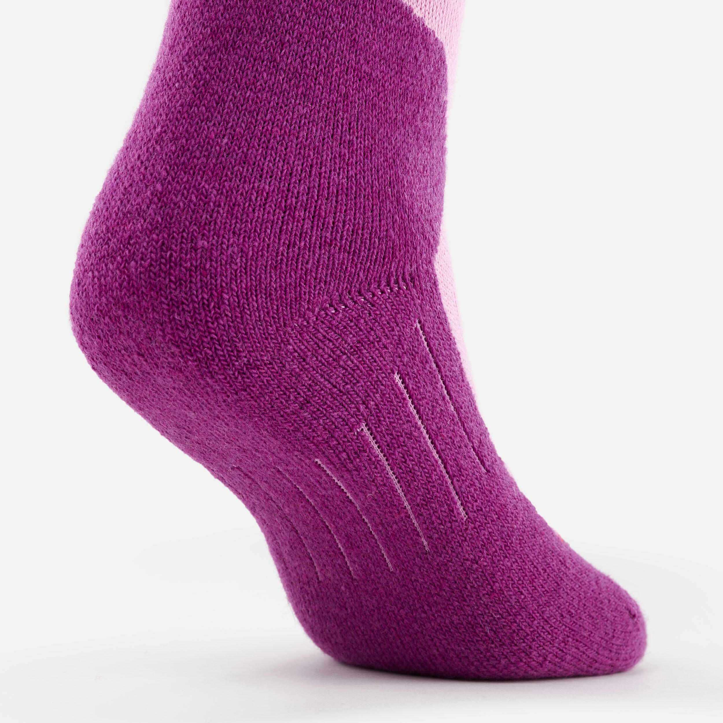 Chaussettes de ski enfant – 100 rose - WEDZE
