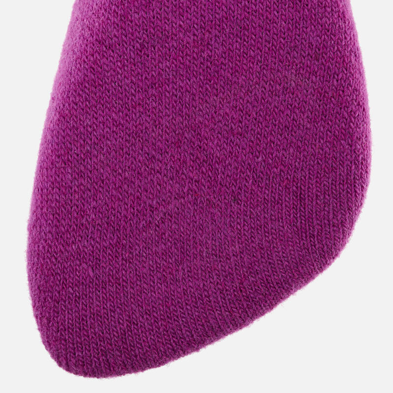 Calze termiche sci bambina 100 rosa