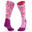 Skisocken Kinder - 100 mit Motiv rosa 