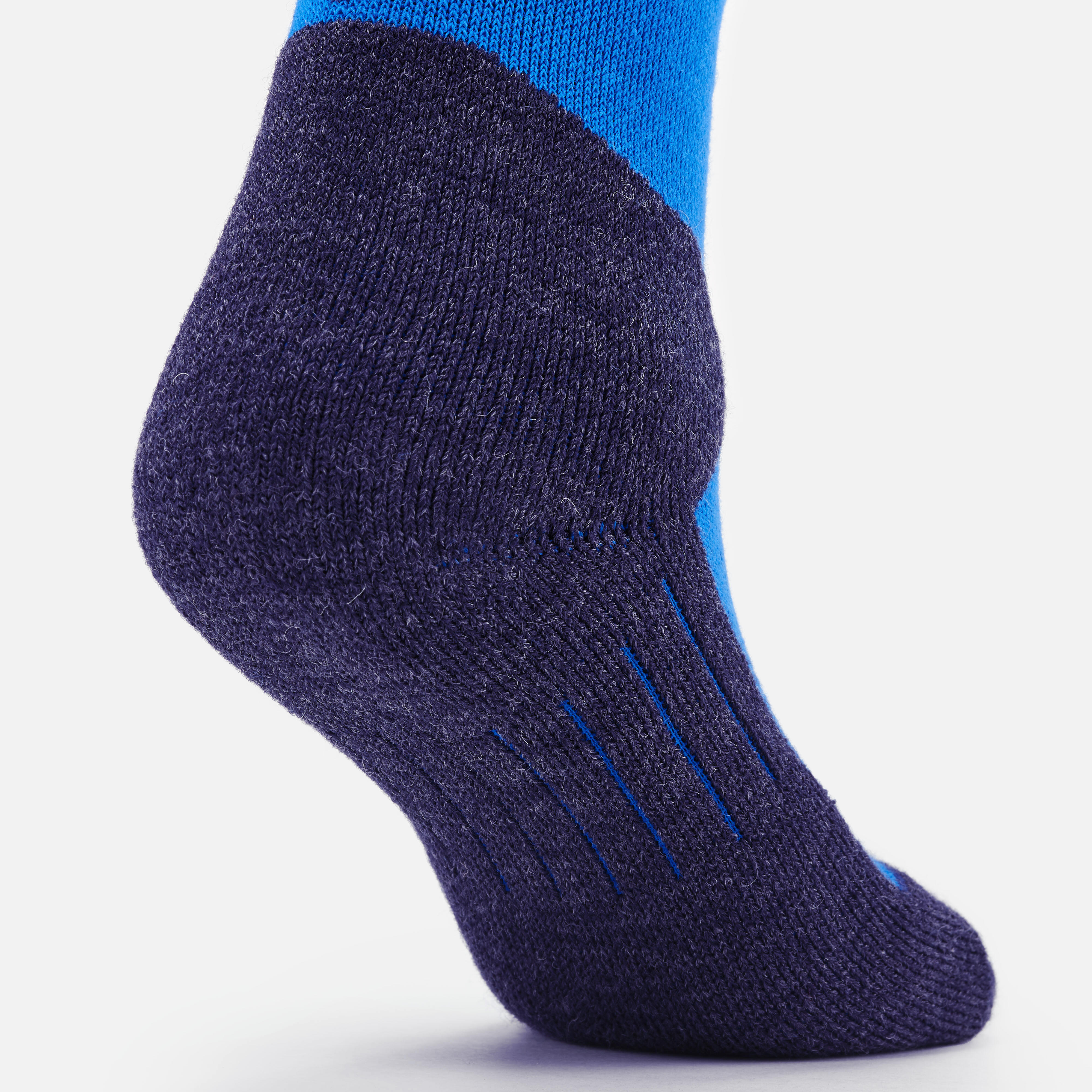 Kids’ Ski Socks - 100 Blue - WEDZE