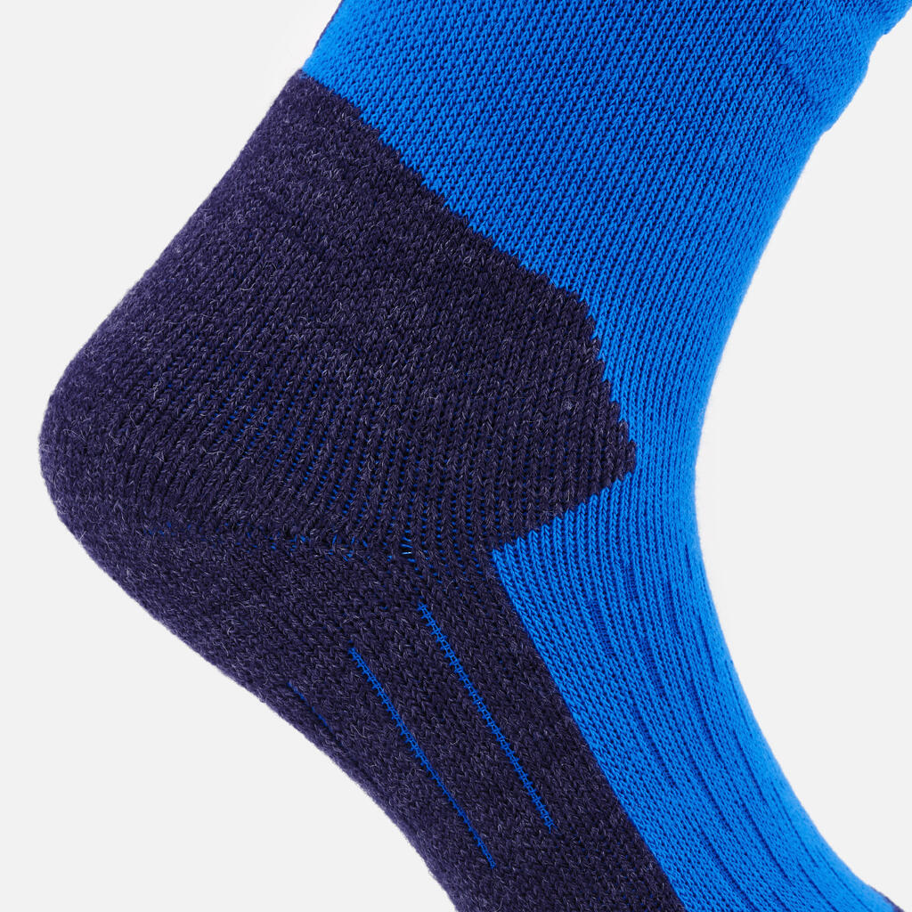 KIDS’ SKI AND SNOWBOARD SOCKS 100 - BLUE