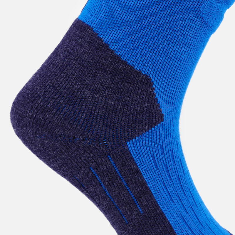 CHAUSSETTES DE SKI ET SNOWBOARD ENFANT 100 - BLEUES