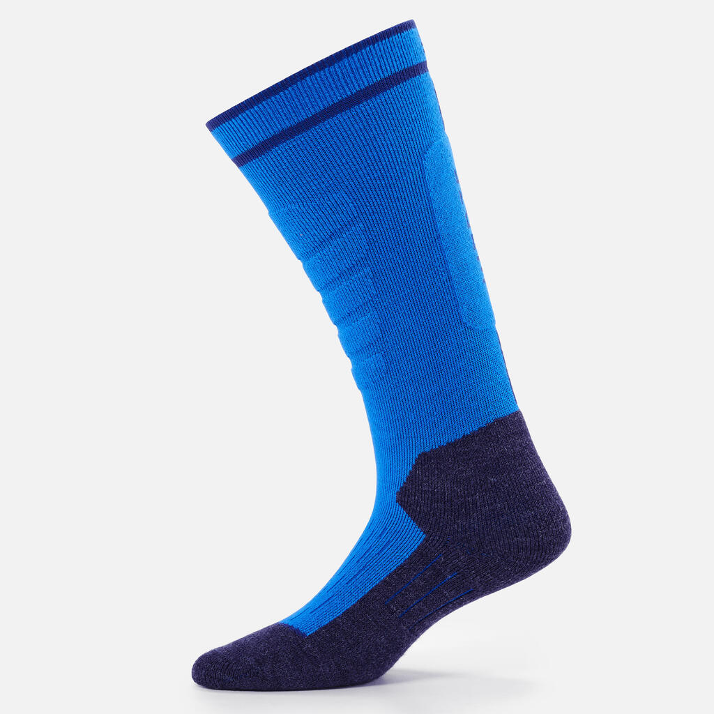 KIDS’ SKI AND SNOWBOARD SOCKS 100 - BLUE