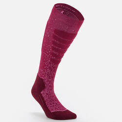 Ski Socks 100 JQT 23 - Burgundy