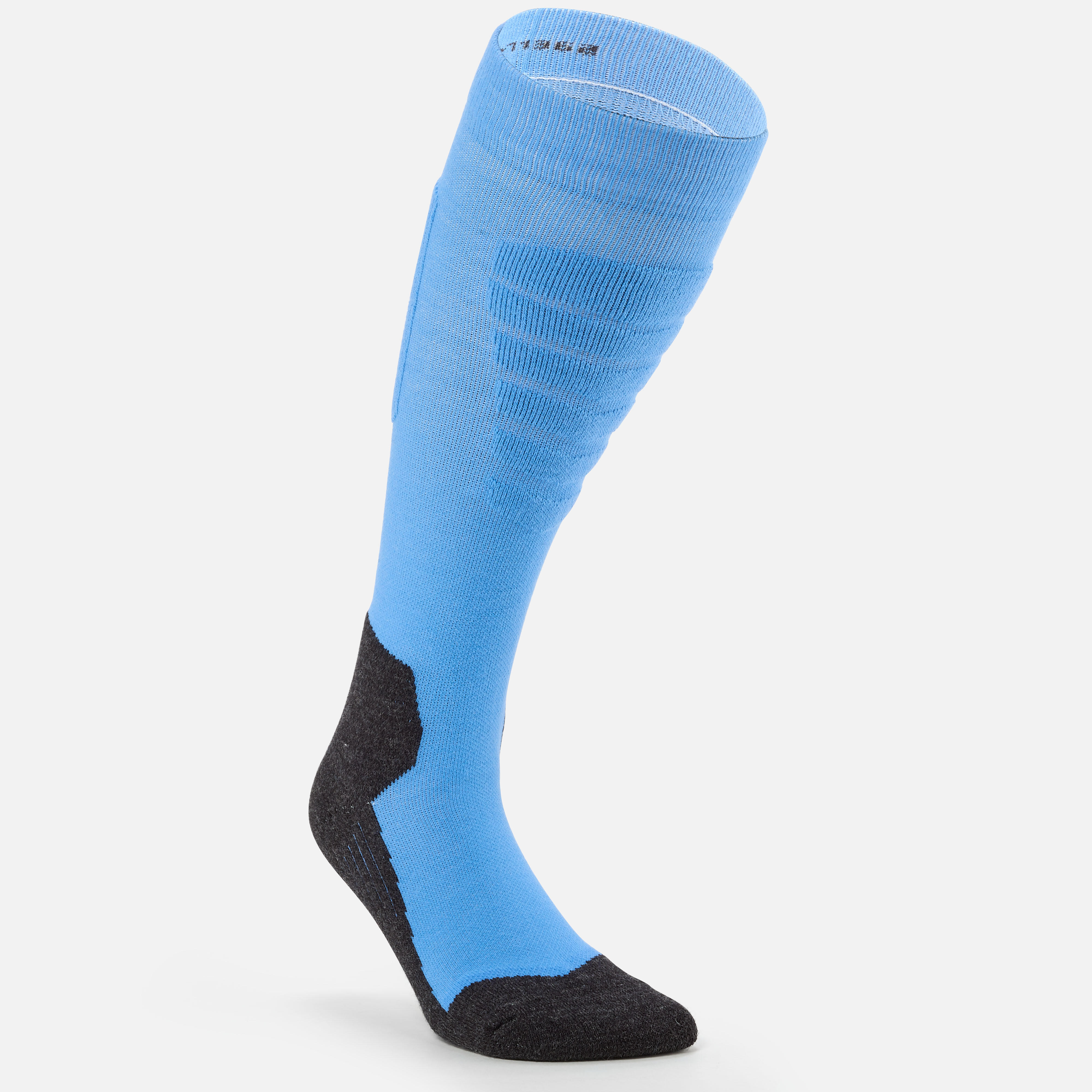 Adult ski and snowboard socks, 100 blue and grey