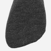 Adult ski and snowboard socks, 100 black and grey 