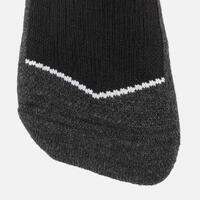 Chaussettes de ski et snowboard adulte, 100 noir et gris