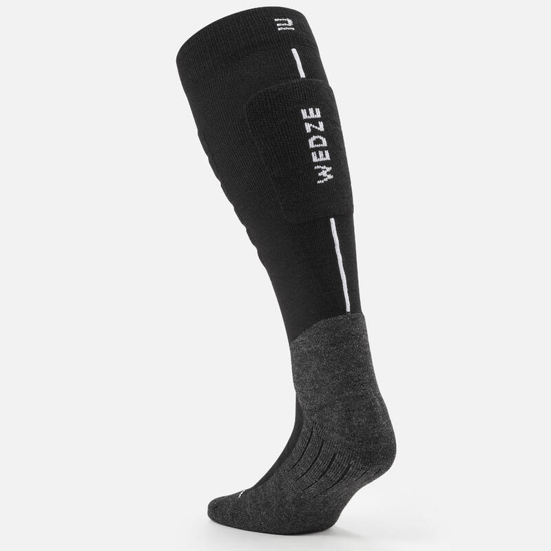 Yetişkin Kayak/Snowboard Çorabı - Siyah/Gri - 100