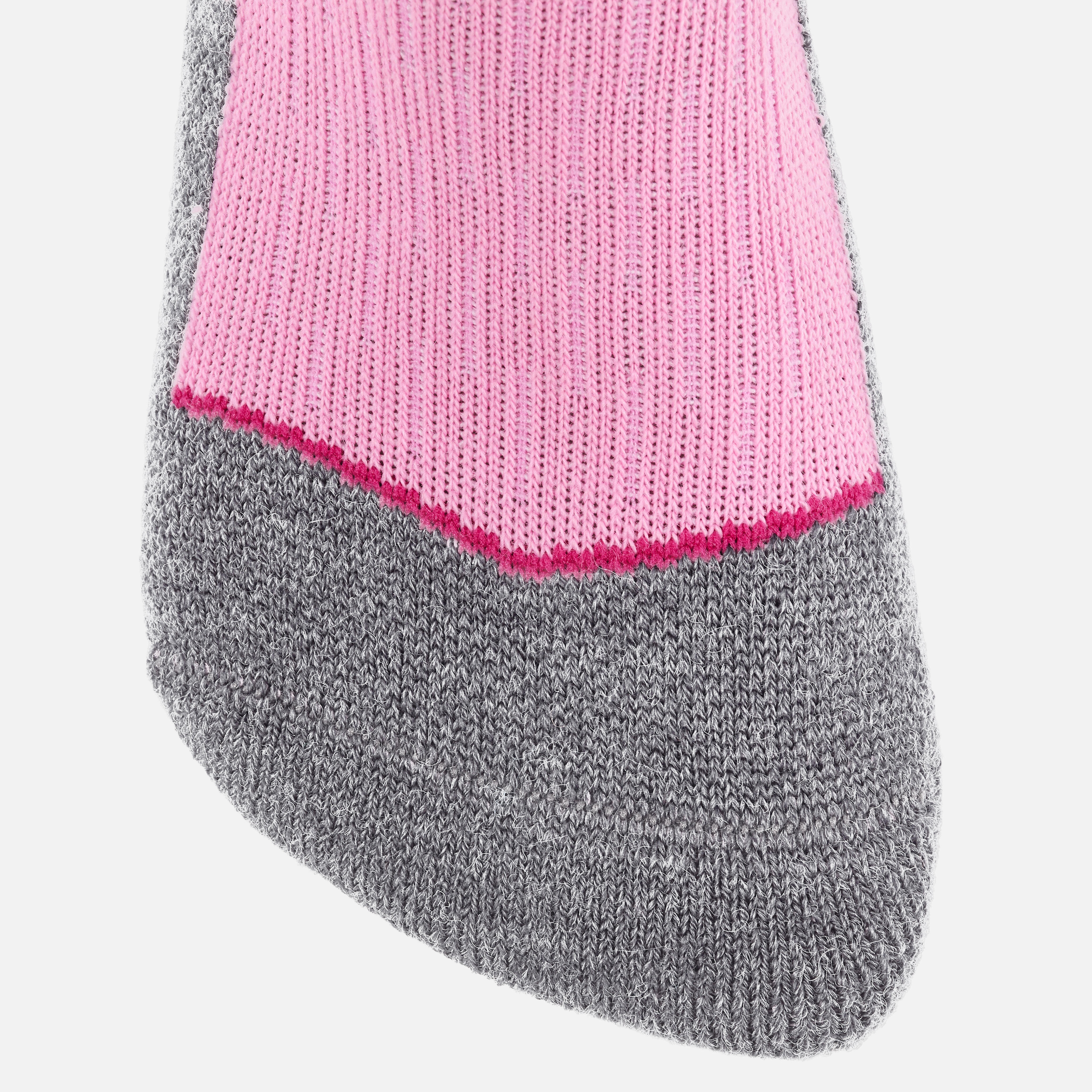 Chaussettes de ski et de planche à neige enfant – 100 rose - WEDZE