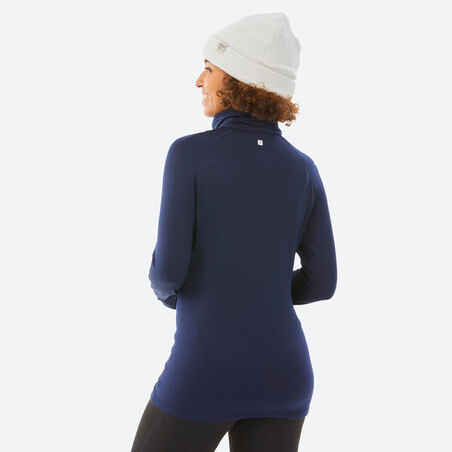 Women's Base Layer BL 520 Ski Roll-neck Thermal Top - Black