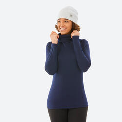 WEDZE Sous-vêtement thermique de ski seamless homme BL 580 I-Soft haut -  noir/bleu