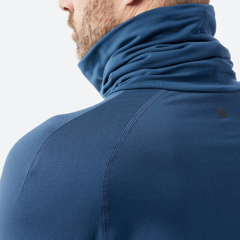 Maglia termica collo alto sci uomo 520 ROLLNECK blu