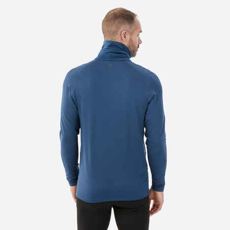 Men's Warm, Breathable Turtleneck Ski Base Layer 500 - Dark Blue