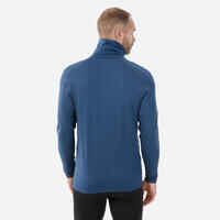 Men's Warm, Breathable Turtleneck Ski Base Layer BL 500 - Dark Blue