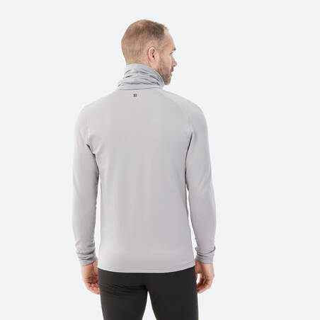 Men's BL 520 thermal base layer roll neck ski top - light grey