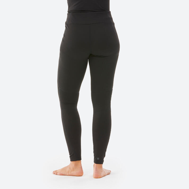 Pantaloni termici de corp de schi, BL 500 negru Damă