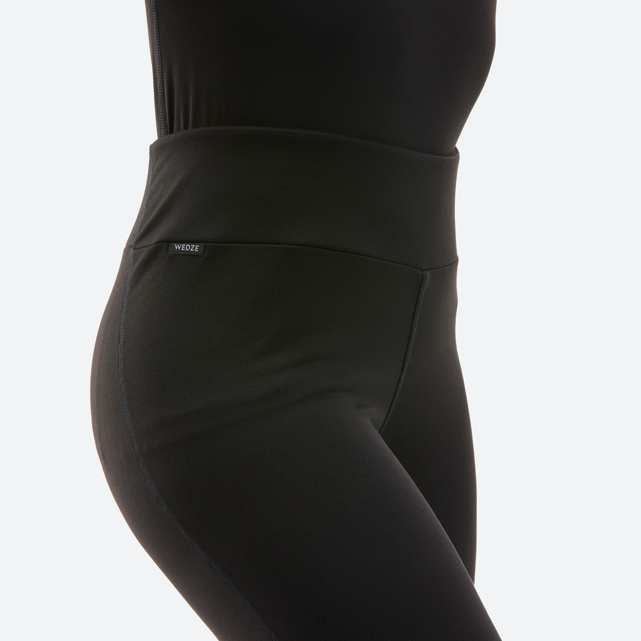Women's Breathable Base Layer Bottoms - BL 500 Black - [EN] smoked black -  Wedze - Decathlon