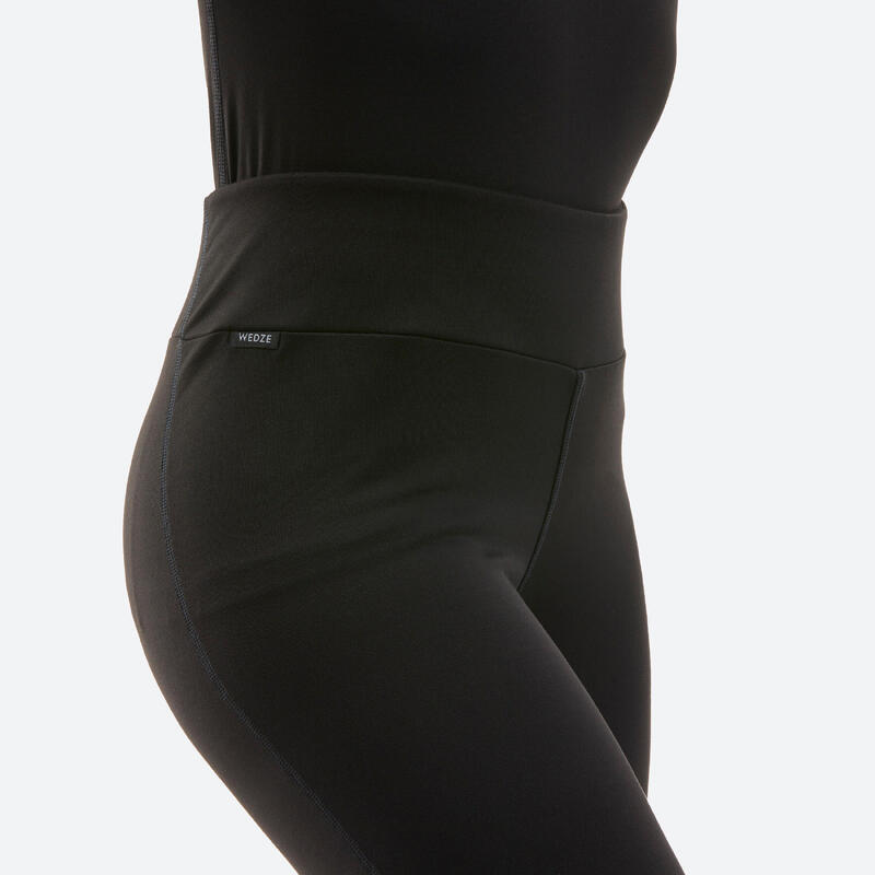 Pantaloni termici de corp de schi, BL 500 negru Damă