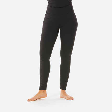Mallas transpirables para yoga mujer, negro - Decathlon