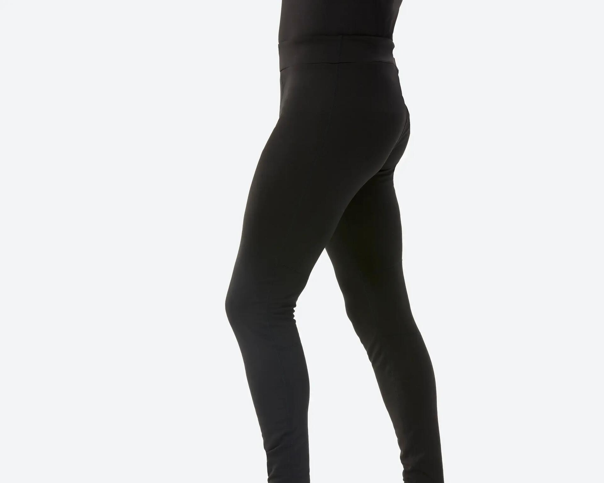 WOMEN'S SKI BASE LAYER BOTTOM - BL 100 - BLACK WEDZE