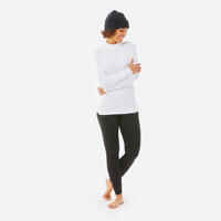 Women’s Warm and Breathable Thermal Base Layer Top BL 500 - White