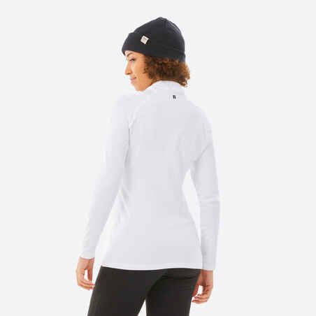 Women’s ski base layer top bl 500 - White