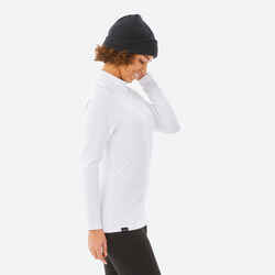 WOMEN’S SKI BASE LAYER TOP BL 500 - WHITE 