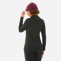 Women’s Warm and Breathable Thermal Base Layer Top BL 500 - Black